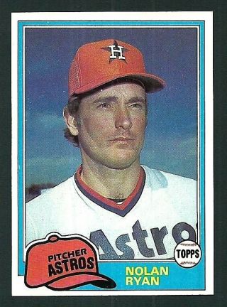Nolan Ryan Houston Astros 1981 Topps Card 240