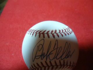 Hofer Bob Feller Autographed Official American League Baseball Jsa