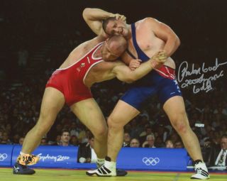 Rulon Gardner Signed Team Usa 8x10 Wrestling Photo " 2000 Olympic Gold " Wrestler