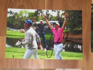Golfer Justin Thomas Signed 4x6 Photo Pga Golf Autograph