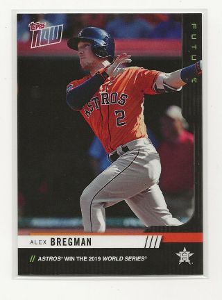 Alex Bregman 2019 Topps Now Futures World Series 20 Card Team Set /99 Astros
