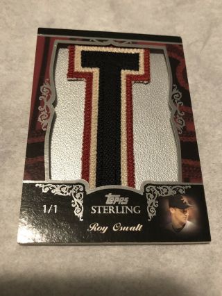 2007 Topps Sterling Roy Oswalt Game - Worn Letter Patch 1/1 Astros One Of One