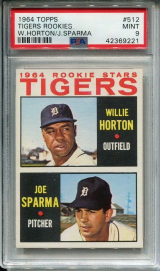 1964 Topps 512 Willie Horton/joe Sparma Psa 9 Detroit Tigers