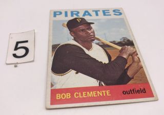 1964 Topps Bob Roberto Clemente 440 Baseball Card Ex/ex - Mt 5 - 6 Pittsburgh Pirate