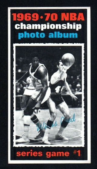 Willis Reed Jerry West Championship Photo 1970 - 71 Topps 168 Exmt Corners