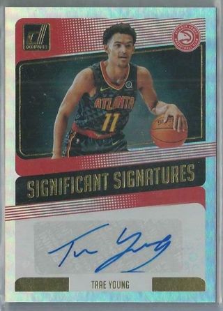 2018 - 19 Donruss Significant Signatures Trae Young Rc Auto
