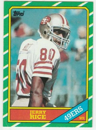 1986 Topps 161 Jerry Rice Rookie Rc Set Break San Francisco 49ers
