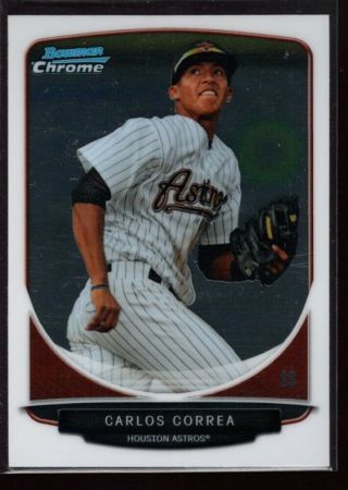 Carlos Correa $30 Astros Rookie Card Rc Sp 2013 Bowman Chrome Prospects Gem