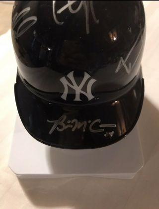 York Yankees Teixeira Mccann Ellsbury Jackson Autograph Mini Batting Helmets