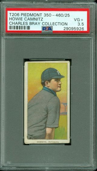 1909 - 11 T206 Piedmont 350 - 460/25 Howie Camnitz Arms At Side Psa 3.  5