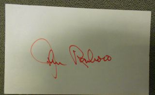 John Roseboro Dodgers (d) 2002 Autographed Signed Index Card Brooklyn Jsa Soa