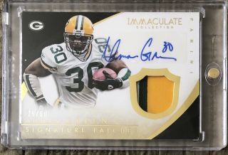 2015 Immaculate Ahman Green 3 Color Patch Autograph Ssp 25/60 Packers Auto