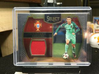 2016 - 17 Select Soccer Cristiano Ronaldo Player - Worn Patch Memorabilia Portugal