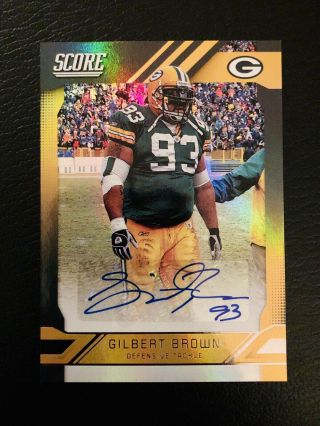 2019 Score Signatures Gilbert Brown Auto Packers