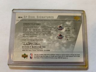 2004 Chauncey Billups/Richard Hamilton SP Authentic Dual Signatures Upper Deck 5