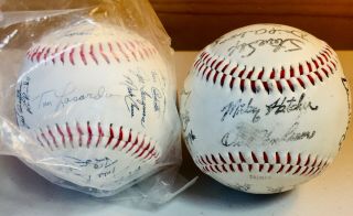 1988 & 1992 La Los Angeles Dodgers Facsimile Team Signed Baseballs Mlb Balls Sga