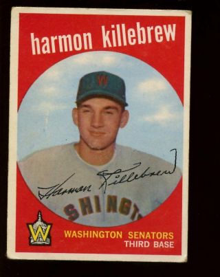 1959 Topps Baseball Card High 515 Harmon Killebrew