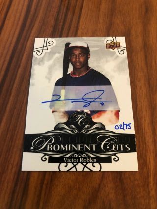 2019 Ud National Convention Victor Robles Prominent Cuts Autograph ’d 2/75