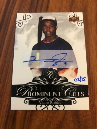 2019 UD National Convention Victor Robles Prominent Cuts Autograph ’D 2/75 2