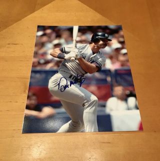 Don Mattingly Signed Autograph 8x10 Photo W/ Yankees