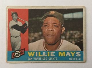 1960 Topps Willie Mays 200 San Francisco Giants (low Grade)
