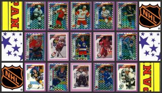 1993 Panini Nhl Hockey Stickers Complete Set Of 300 Selanne Tkachuk Rookie