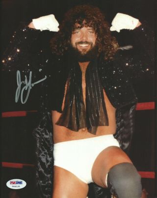 Gorgeous Jimmy Jam Garvin Signed 8x10 Photo Psa/dna Wwe Picture Freebird Wcw