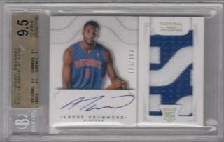 Andre Drummond 2012 - 13 National Treasures Rookie Rc Patch Auto 125/199 Gem