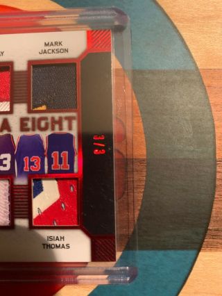 2019 Leaf Ultimate Sports Memorabilia Eight Iverson/Magic/Thomas 3/3 2