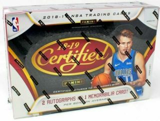 2018 - 19 Panini Leaf Certified Factory Hobby Box Luka Doncic?