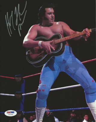 The Honky Tonk Man Signed Wwe 8x10 Photo Psa/dna Picture Autograph Wrestling