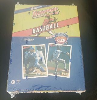 1993 Bowman Baseball Factory Hobby Box (24 Packs) Possible Psa Jeter Rc?