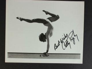 Gymnast Cathy Rigby (peter Pan Actress) Autograph 8 X 10 Photo