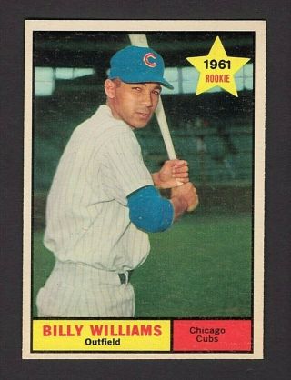Billy Williams Chicago Cubs 1961 Topps Card 141 Rc