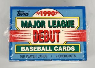 1990 Topps Major League Debut Baseball Factory Set Factory
