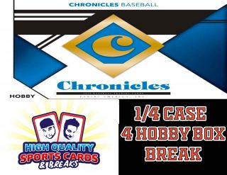 Cleveland Indians 2019 Chronicles Baseball 1/4 Case 4 Hobby Box Break 36