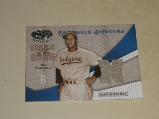2004 Leaf Certified Fabric Of The Game Jersey 110 Roy Campanella 080/100