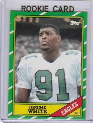 Reggie White Rookie Card 1986 Topps Philadephia Eagle Packer Football Vintage Rc