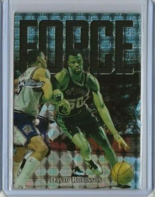 1997 - 98 Topps Finest David Robinson Silver Embossed Refractor 147/263 146 Spurs