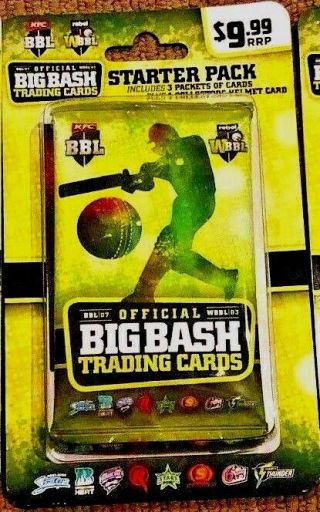 2017/18 Tap N Play Bbl Big Bash Cricket Trading Cards Starter Pack