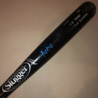 Keibert Ruiz Signed Autographed Game Cracked Bat La Dodgers Autograph W