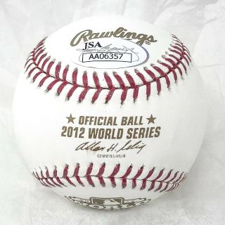 Pablo Sandoval Giants Signed 2012 World Series Game Baseball JSA 2