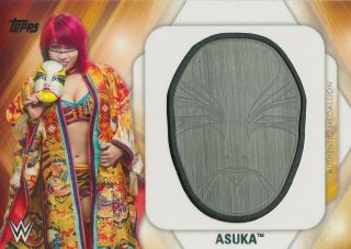 Asuka 2016 Topps Wwe Then Now Forever " Rare " Mask,  Face Medallion 030/299
