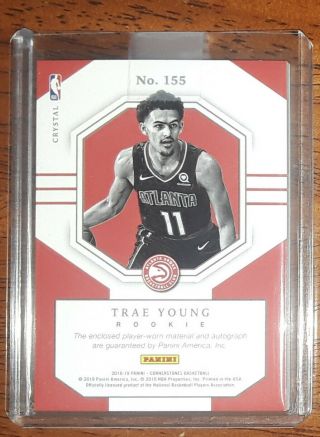 TRAE YOUNG 2018 CORNERSTONES QUAD RC AUTO PATCH ' D TO 75,  29/75 2