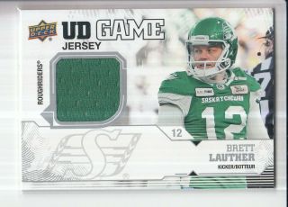 2019 Ud Upper Deck Cfl Brett Lauther Game Jersey