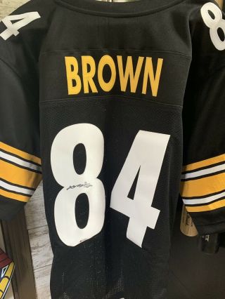 Antonio Brown Signed Steelers Custom Jersey Beckett