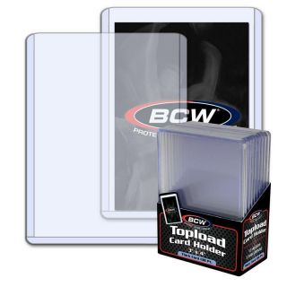 10 Bcw 3.  5mm Thick 3 " X 4 " Topload - 138 Pt Jersey Memorabilia Card Holders