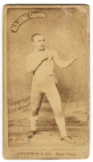 1887 N174 Old Judge Boxing George Lablanche