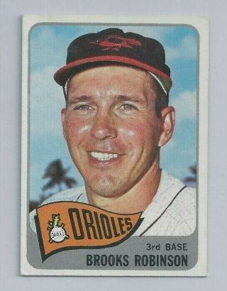 1965 Topps Baseball Card 150 Brooks Robinson Orioles Vgex No Creasing See Scans