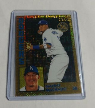 R9330 - Manny Machado - 2019 Topps - Silver Pack 1984 - Gold - 8/50 - Dodgers -